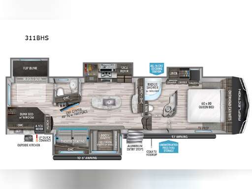 Reflection 323bhs For Sale Sleeps 7 Grand Design Rvs Rv Trader 2022 Grand Design Reflection 323bhs