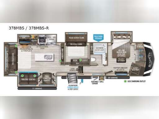 2022 Grand Design Solitude 378mbs For Sale In East Montpelier Vt Rv Trader 2022 Grand Design Solitude 379fls Specs