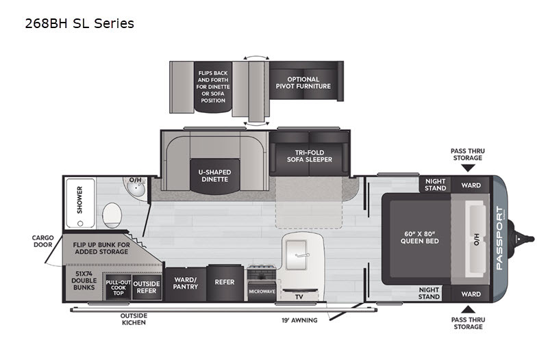 Passport Sl 268bh For Sale Keystone Rvs Rv Trader