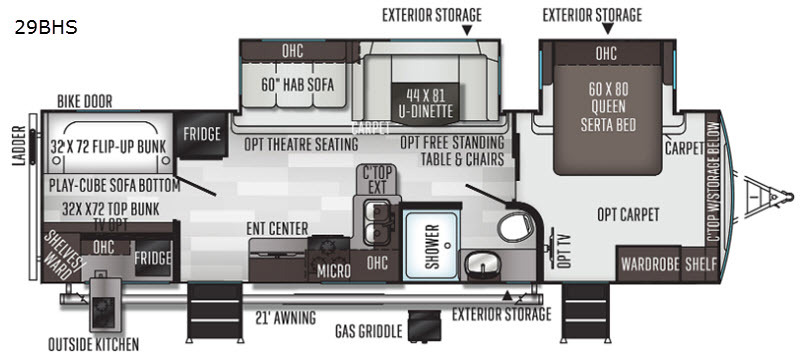 Flagstaff Super Lite 29bhs For Sale Forest River Rvs Rv Trader