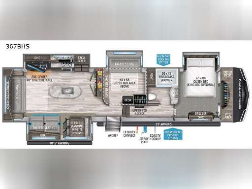 Reflection 323bhs For Sale Sleeps 9 Grand Design Rvs Rv Trader 2022 Grand Design Reflection 323bhs