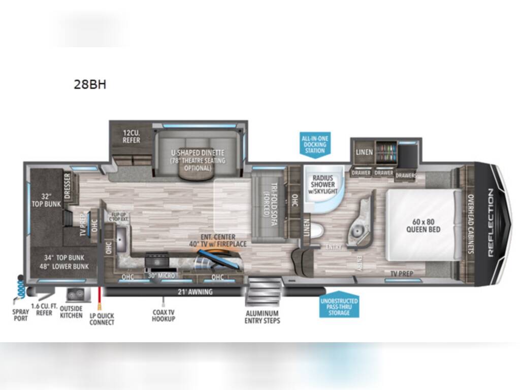 2022 Grand Design Reflection 28bh For Sale In Wixom Mi Rv Trader 2022 Reflection 28 Bh By Grand Design