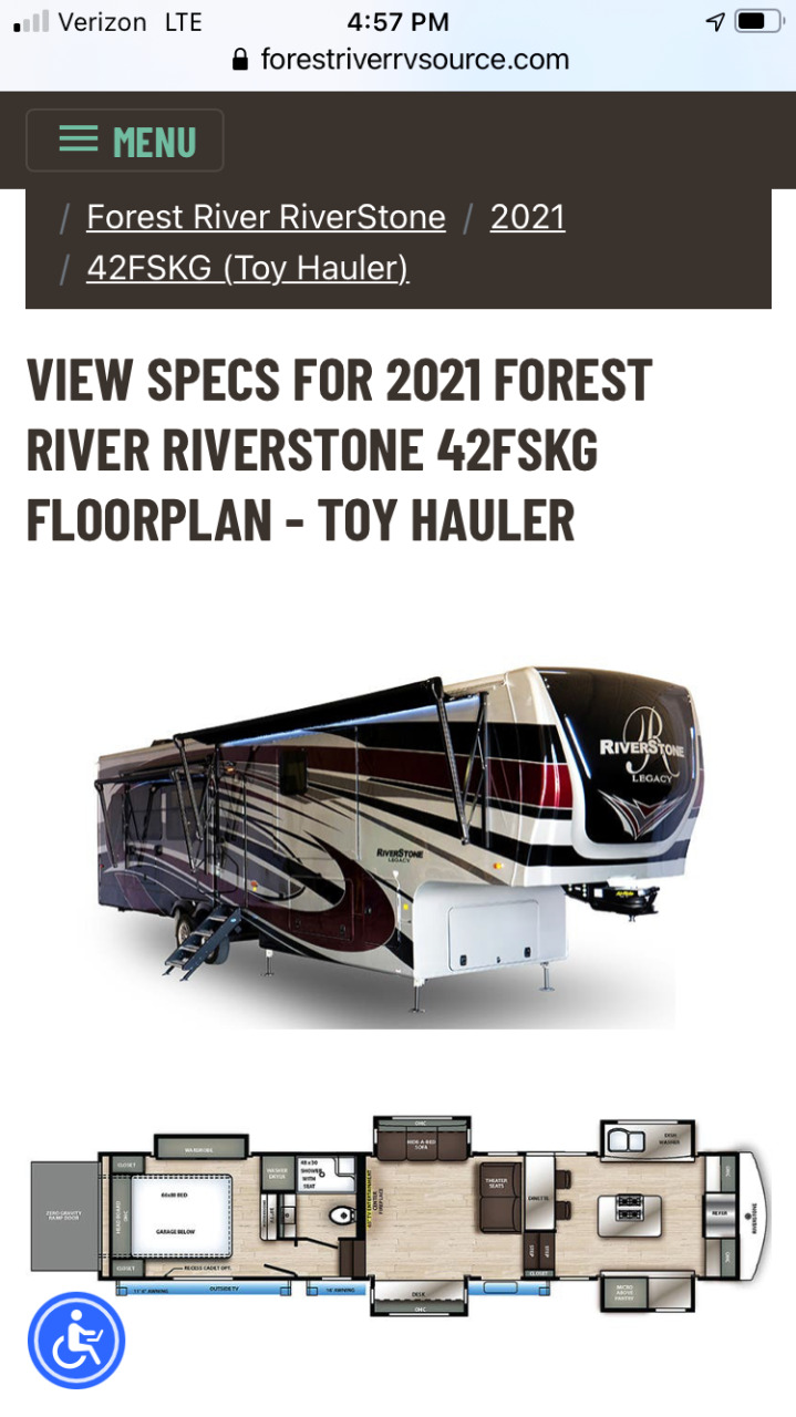 39FK Riverstone Legacy For Sale - Forest River RVs - RV Trader