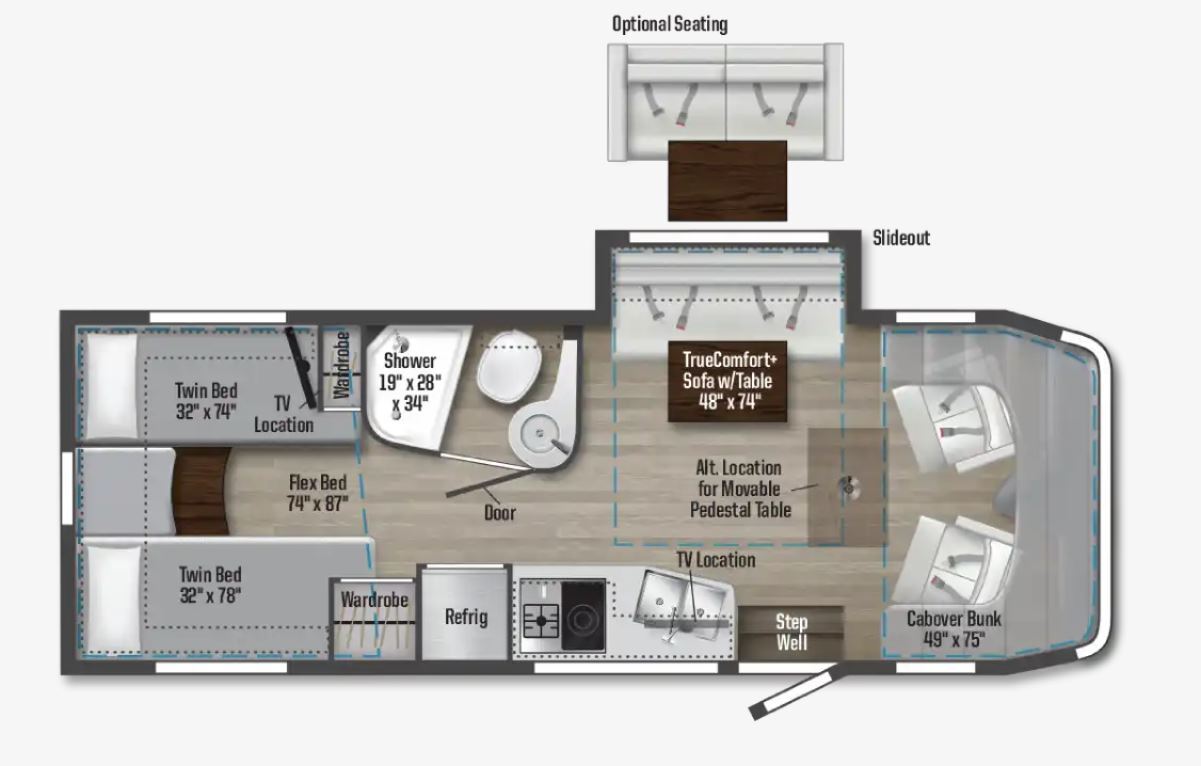 New 2024 Winnebago Navion New Class C Motorhome Rv Mercedes Sprinter